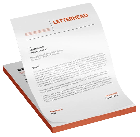 corporate printing letter head